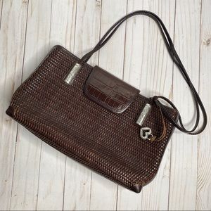 Brighton southwestern silver weave Bohemian Bag
